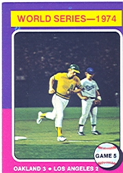 1975 Topps Mini Baseball Cards      465     Joe Rudi WS5